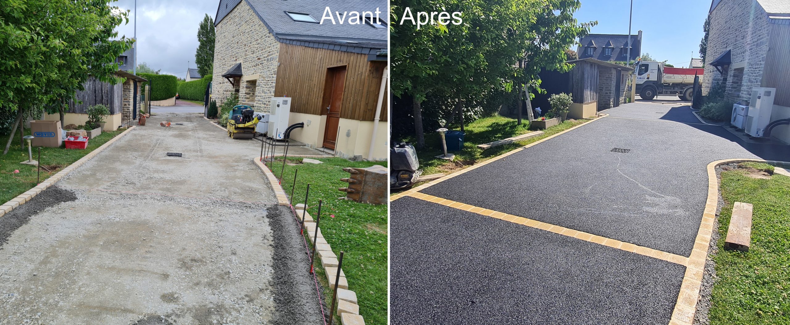 Jardin avant/après à Coulommiers